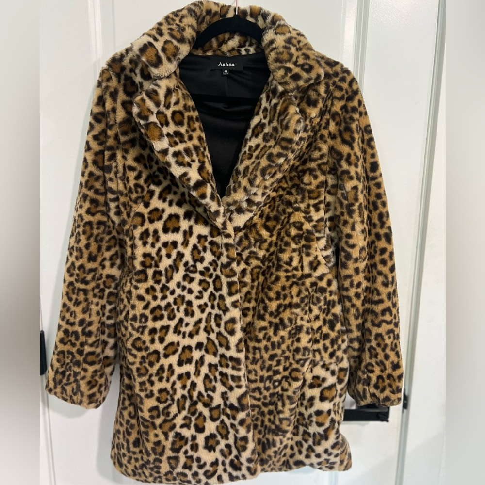 Animal Print Teddy Jacket